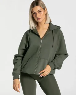 TEVEO Hoodies & Jackets*Statement Oversized Jacke "Khaki"