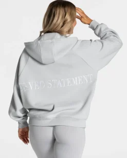 TEVEO Hoodies & Jackets*Statement Oversized Jacke "Hellgrau"
