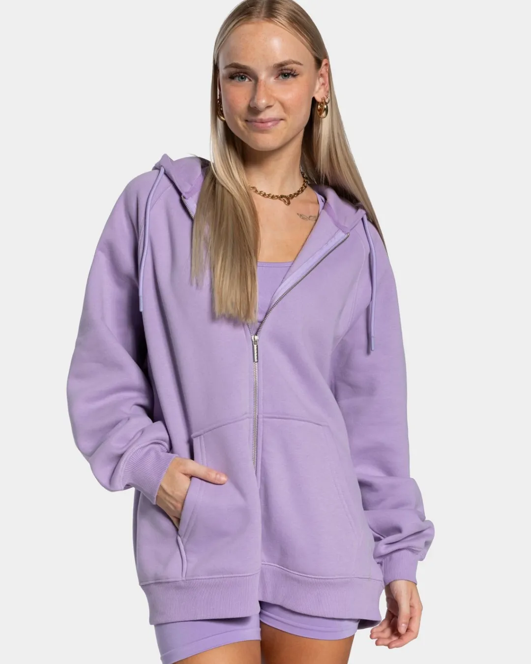 TEVEO Hoodies & Jackets*Statement Oversized Jacke "Flieder"