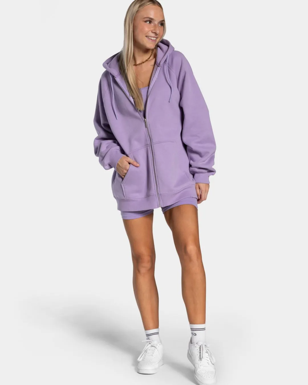 TEVEO Hoodies & Jackets*Statement Oversized Jacke "Flieder"
