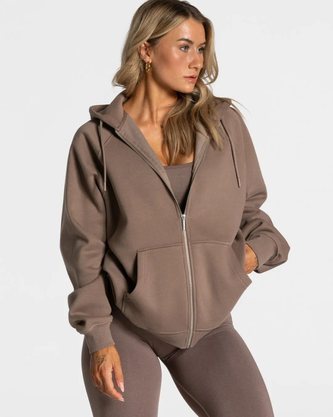 TEVEO Hoodies & Jackets*Statement Oversized Jacke "Mokka"