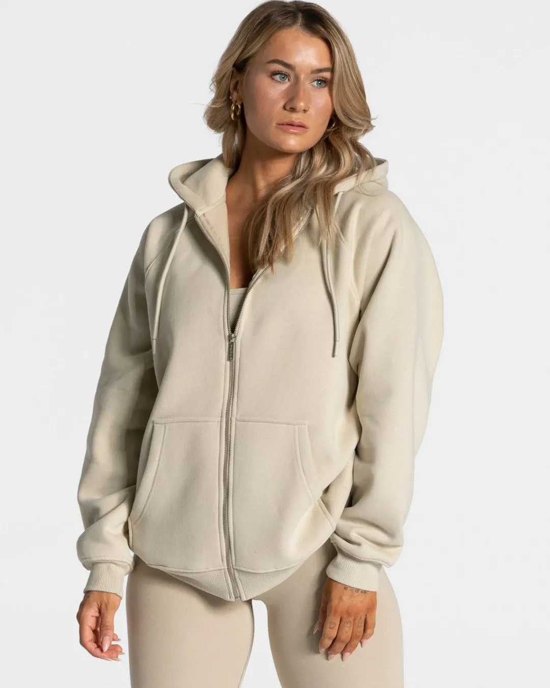 TEVEO Hoodies & Jackets*Statement Oversized Jacke "Sand"