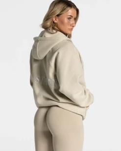 TEVEO Hoodies & Jackets*Statement Oversized Jacke "Sand"