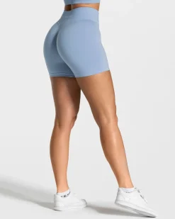TEVEO Shorts*Statement Scrunch Short "Blau"
