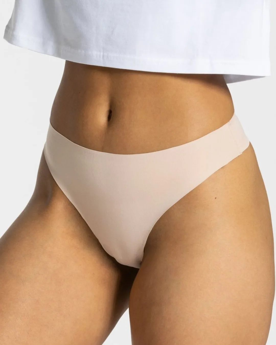 TEVEO Socks & Underwear* Seamless Tanga (5Er) "Nude"