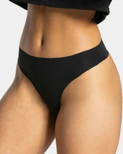 TEVEO Socks & Underwear* Seamless Tanga (5Er) "Schwarz"