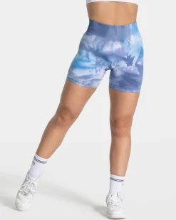 TEVEO Shorts*Tie Dye Scrunch Short "Ocean"