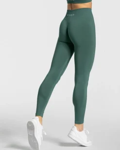 TEVEO Leggings & Pants*Timeless Scrunch Leggings "Dunkelgrun"