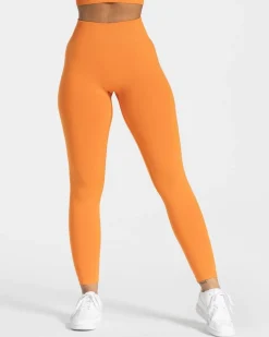 TEVEO Leggings & Pants*Timeless Scrunch Leggings "Orange"