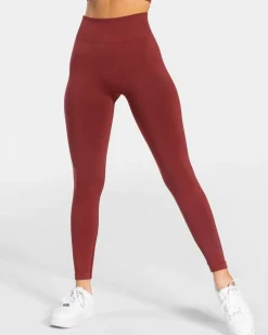 TEVEO Leggings & Pants*Timeless Scrunch Leggings "Weinrot"