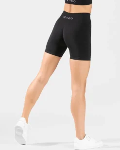 TEVEO Shorts*Timeless Scrunch Short "Schwarz"